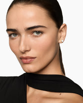 Pearl Classics Stud Earrings in 18K Yellow Gold and Diamonds, 6.6mm